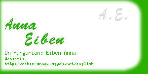 anna eiben business card